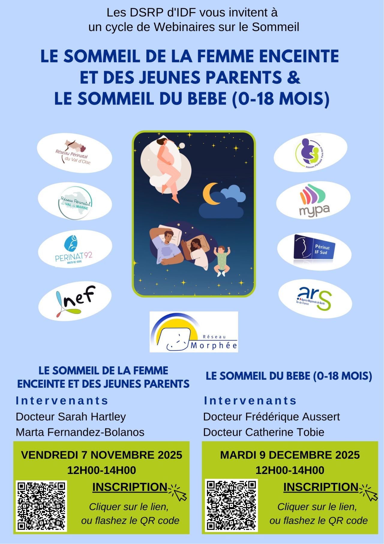 Webinaire : Sommeil femme enceinte / jeunes parents / bébé