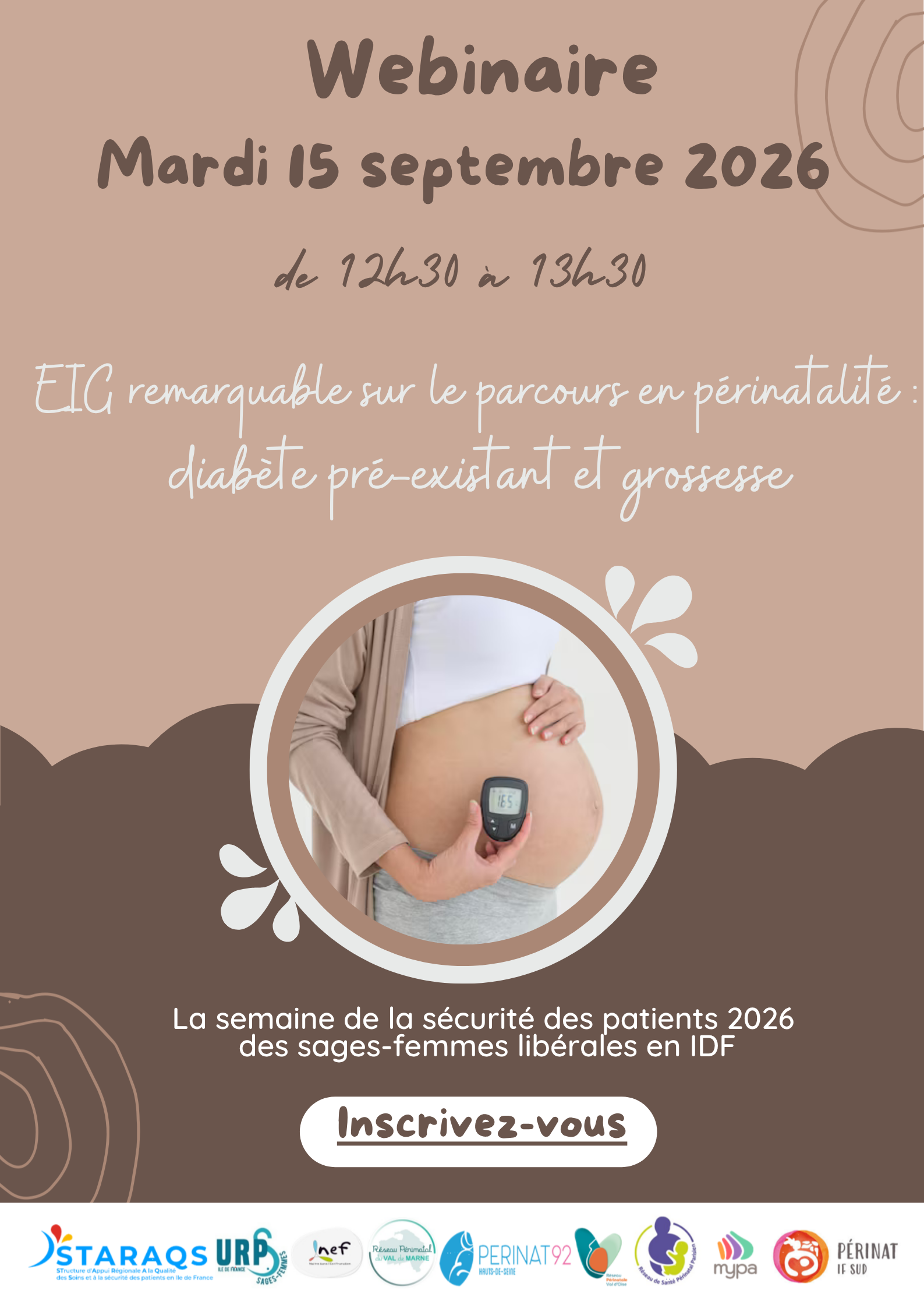 Webinaire "EIG remarquable sur le parcours en périnatalité : diabète pré-existant et grossesse"